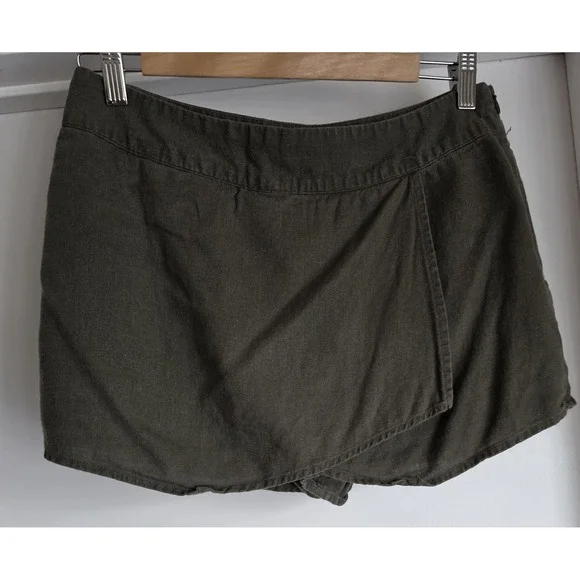 Gap Women's Linen Blend Shorts Size 6 Olive Green Casual Summer - Picture 1 of 4